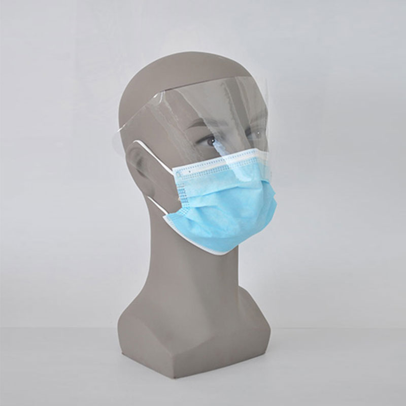 Disposable face mask with Shield