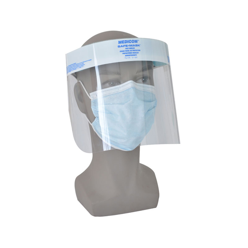 Half size disposable face visor shield